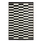 Rio Black Broken Stripe Reversible Indoor Outdoor Floor Mat image number 0