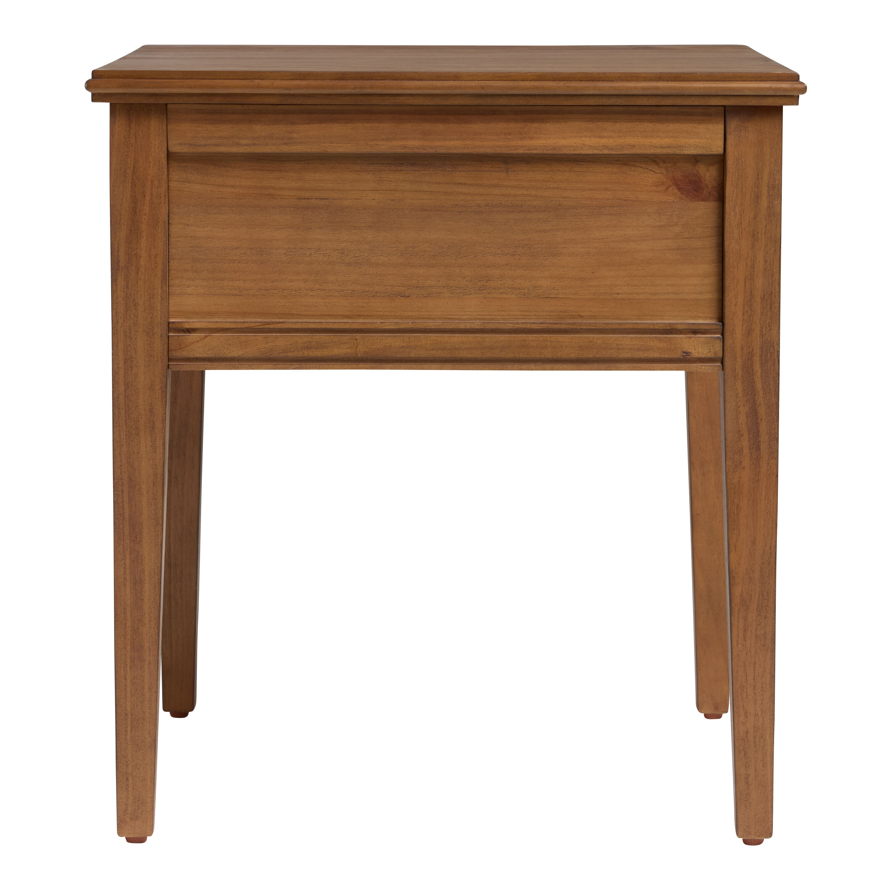 Becker Warm Chestnut Pine Wood End Table with Drawer image number 4