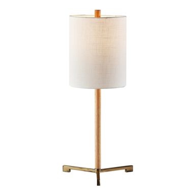 Milton Natural Wood and Metal Tripod Table Lamp Milton Natural Wood and Metal Tripod Table Lamp