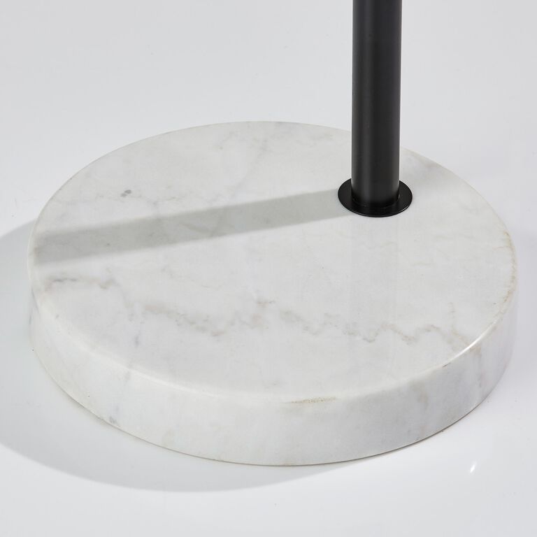 Astoria Marble And Metal Dome Arc Floor Lamp image number 4