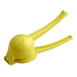 Yellow Metal Handheld Lemon Juicer