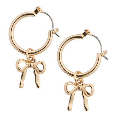 Gold Hoop Interchangeable Charm Earring Set Gold Hoop Interchangeable Charm Earring Set