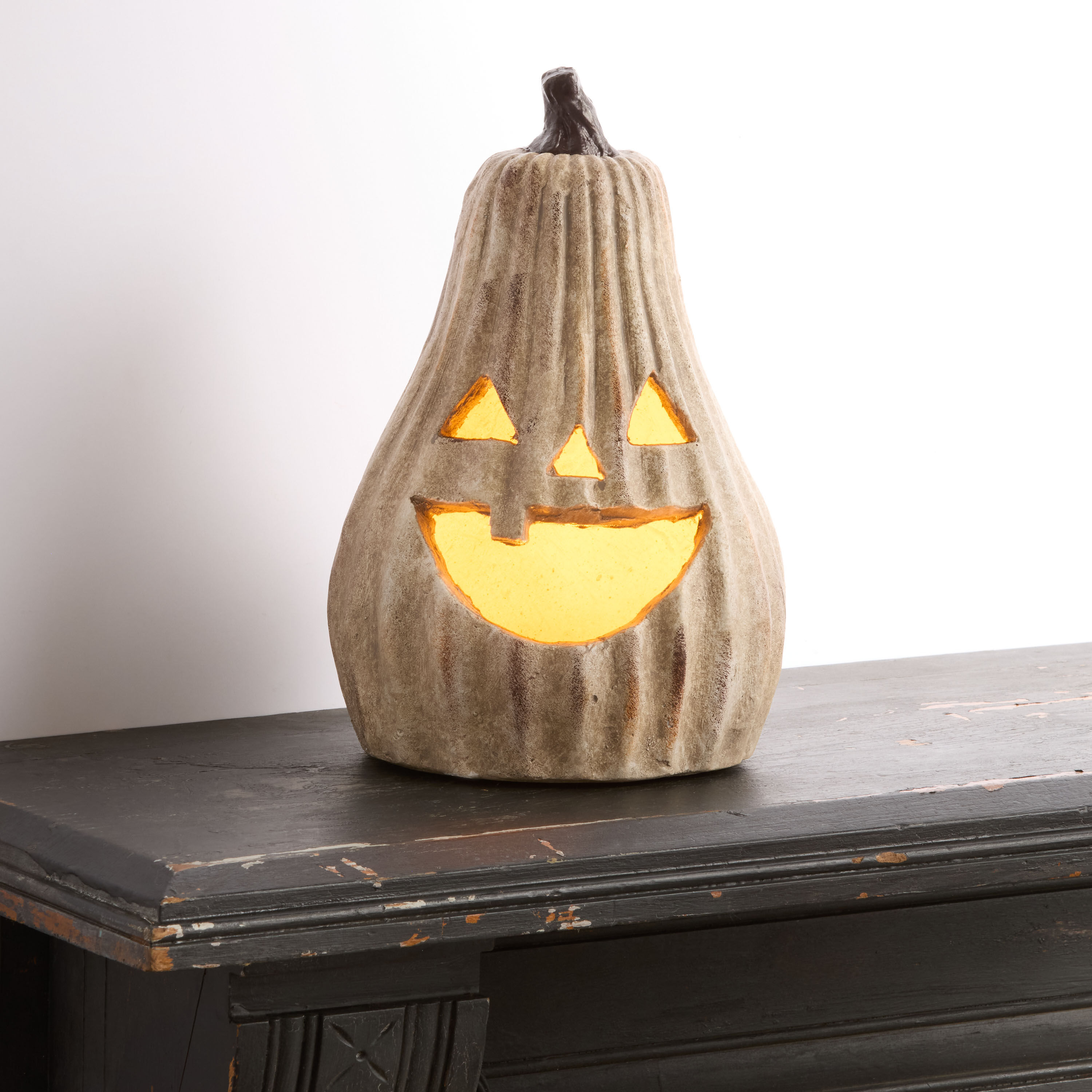 Tall Antiqued Jack-O'-Lantern LED Light Up Decor image number 0