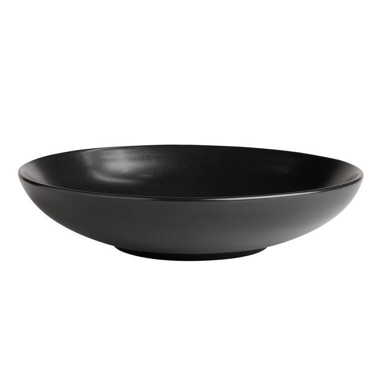 Trilogy Black Shallow Bowl Set Of 4 image number 1