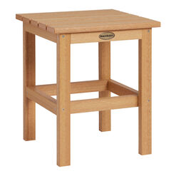 Square Natural All Weather Recycled Plastic Side Table