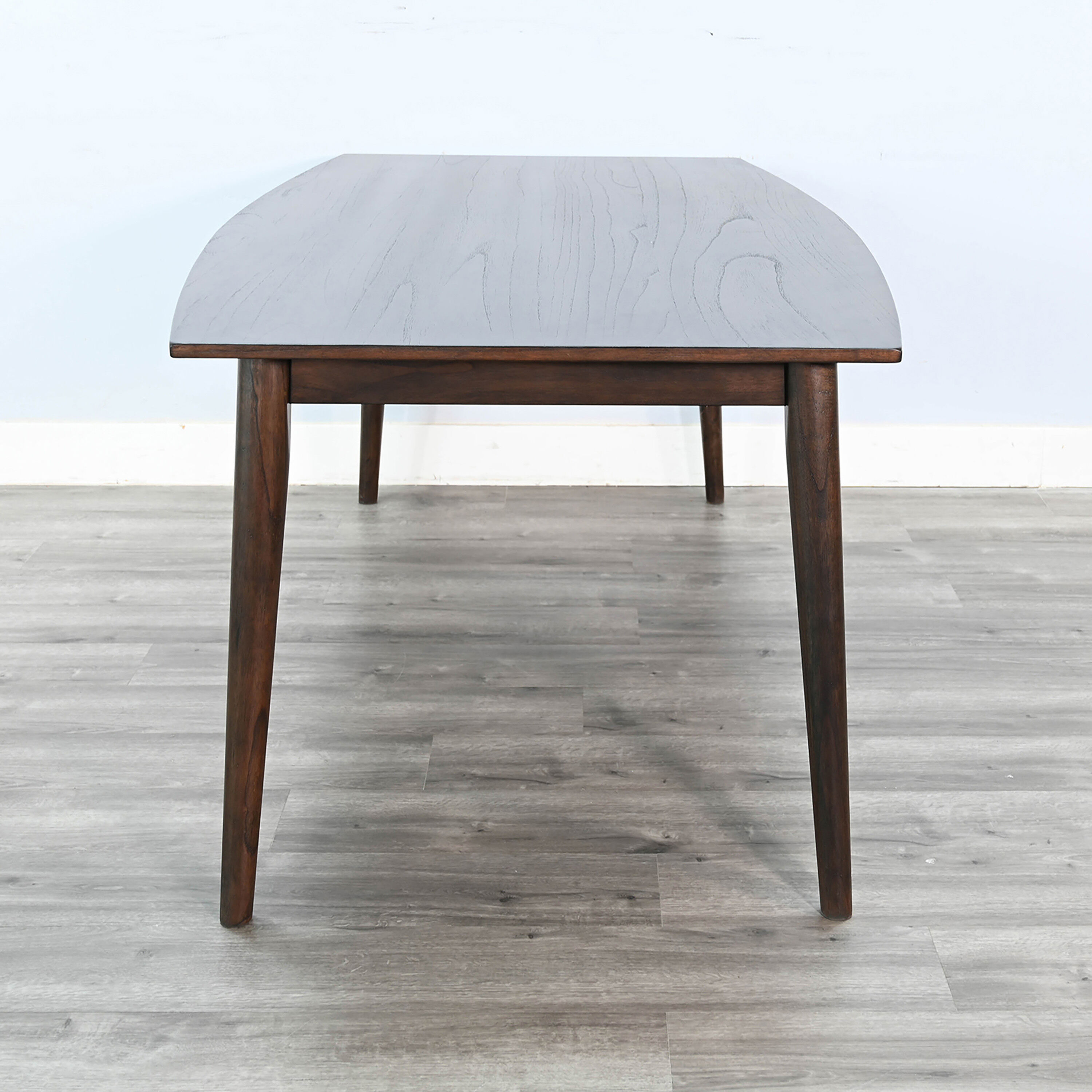 Val Wood Boat Shaped Mid Century Dining Table image number 3