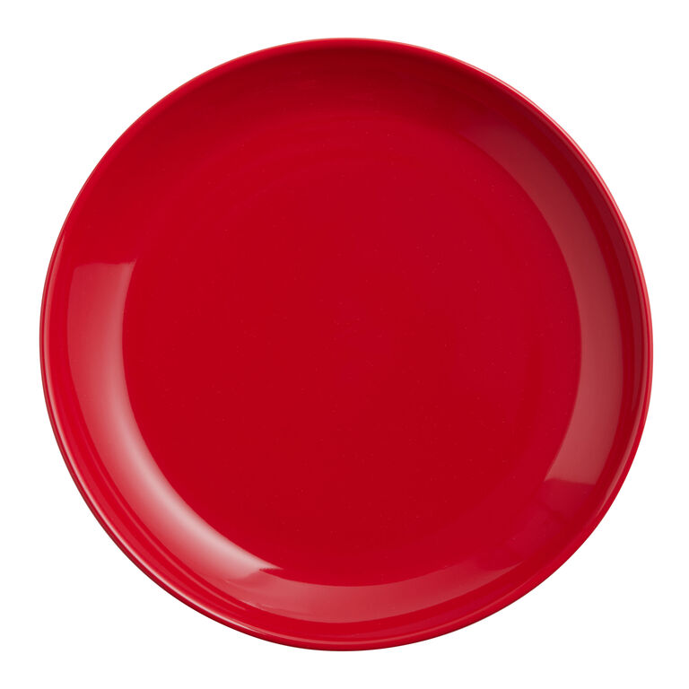 True Red Glossy Dinner Plate image number 1