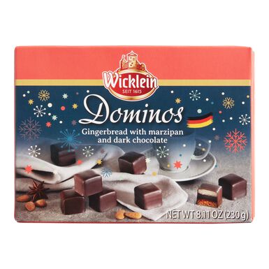 Wicklein Dark Chocolate Gingerbread and Marzipan Dominos Wicklein Dark Chocolate Gingerbread and Marzipan Dominos