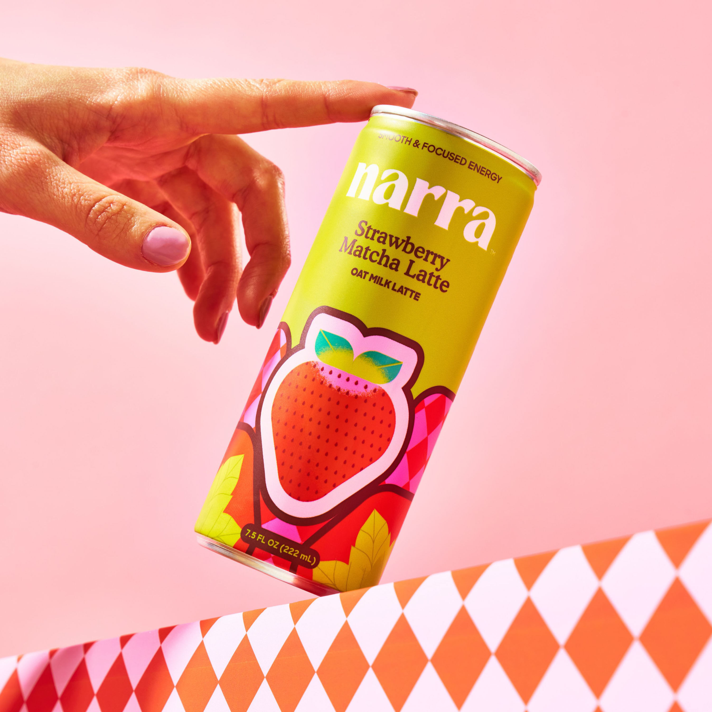 Narra Strawberry Matcha Oat Milk Latte image number 1