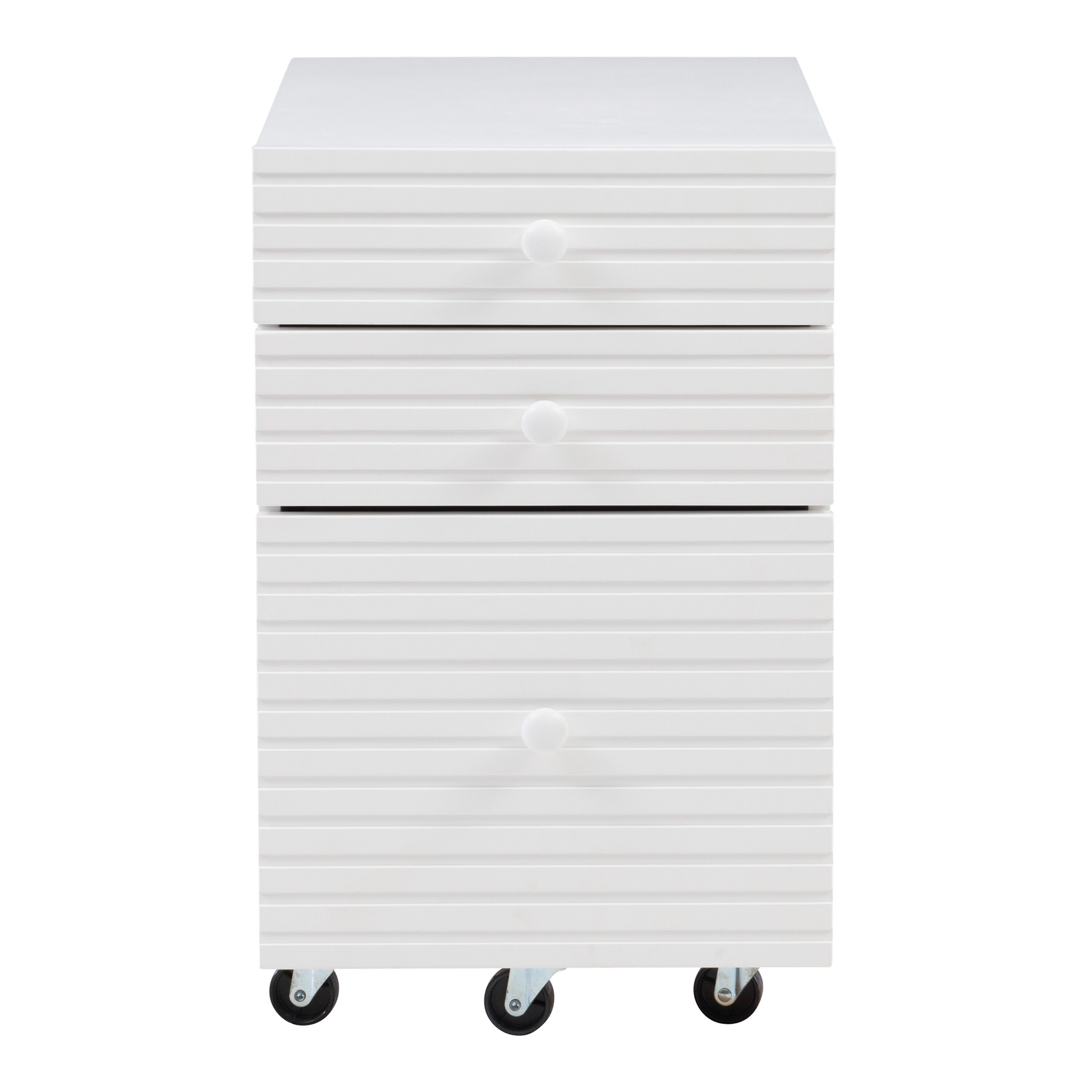 Saskia Wood Mid Century Rolling File Cabinet image number 2