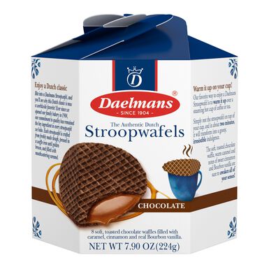 Daelmans Chocolate Caramel Stroopwafel Box Daelmans Chocolate Caramel Stroopwafel Box