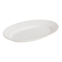 Mateo Medium White Serving Platter