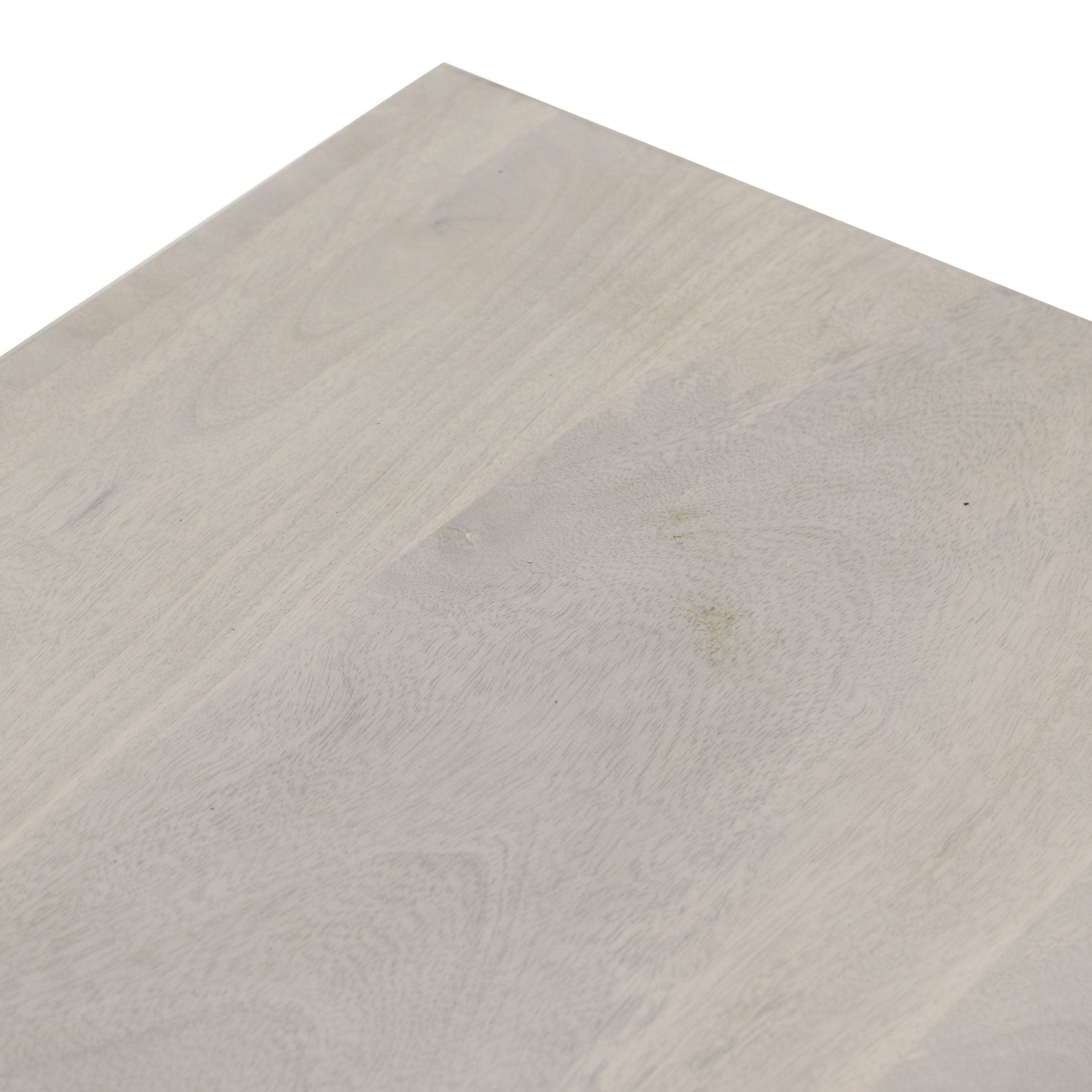 Harben Whitewash Mango Wood Waterfall Bench image number 5