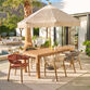 Cabrillo II Acacia Wood and Rope Outdoor Dining Chair Set of 2 image number 1
