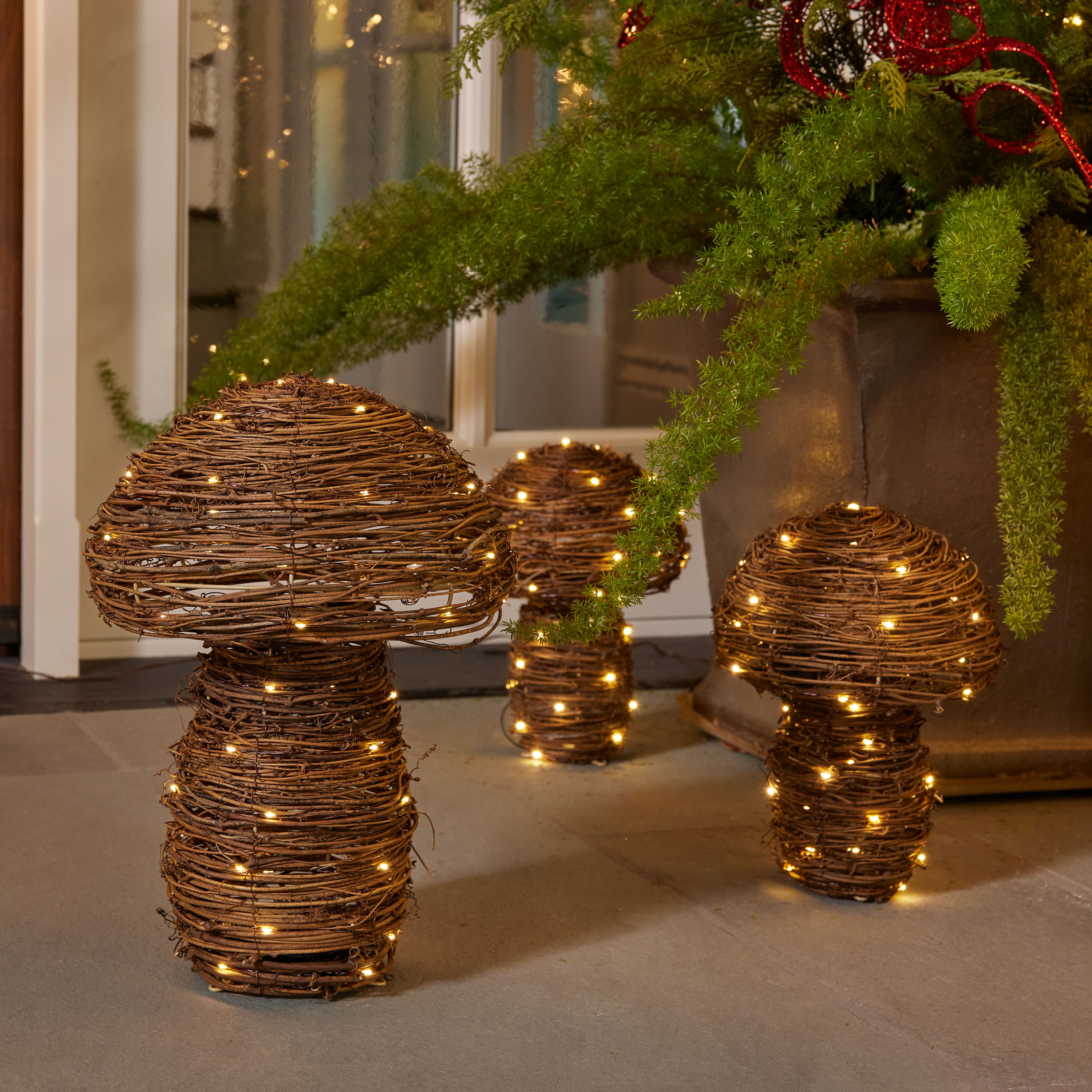 Light up rattan top