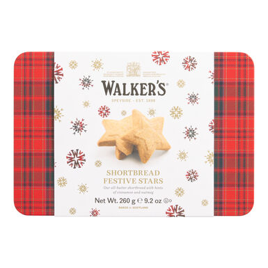 Walker's Festive Shortbread Stars Tin Walker's Festive Shortbread Stars Tin