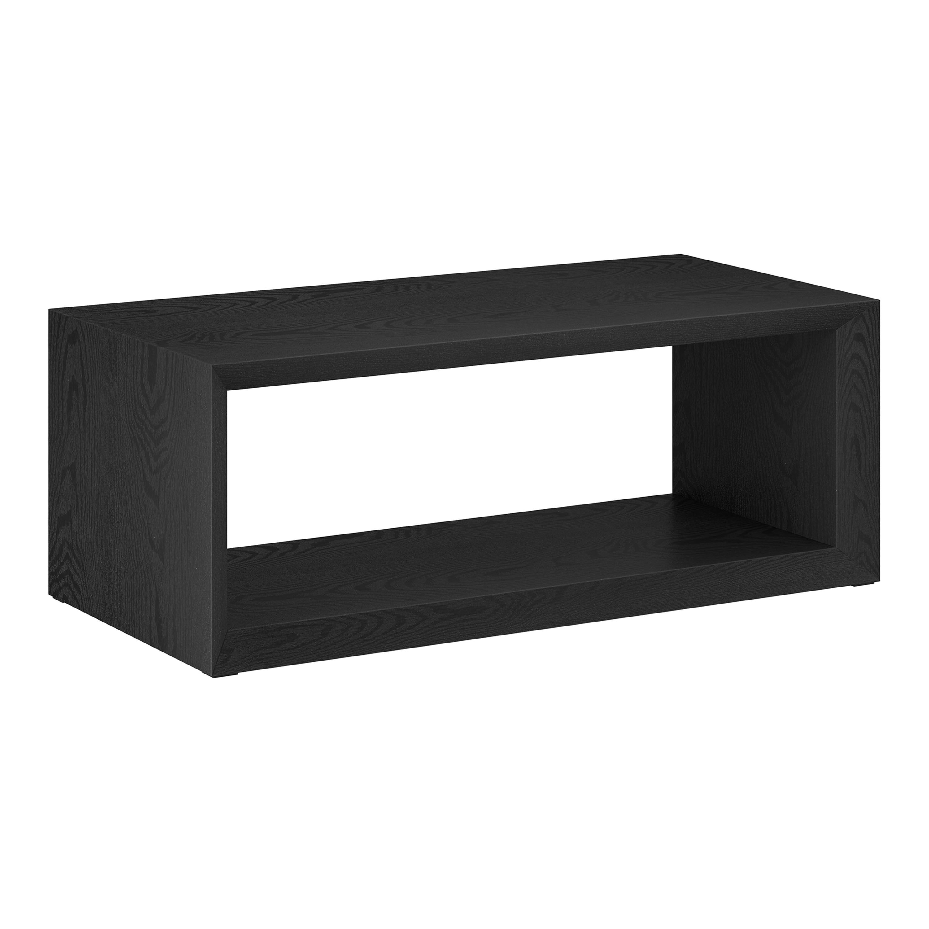Consort Open Wood Block Coffee Table with Shelf image number 0