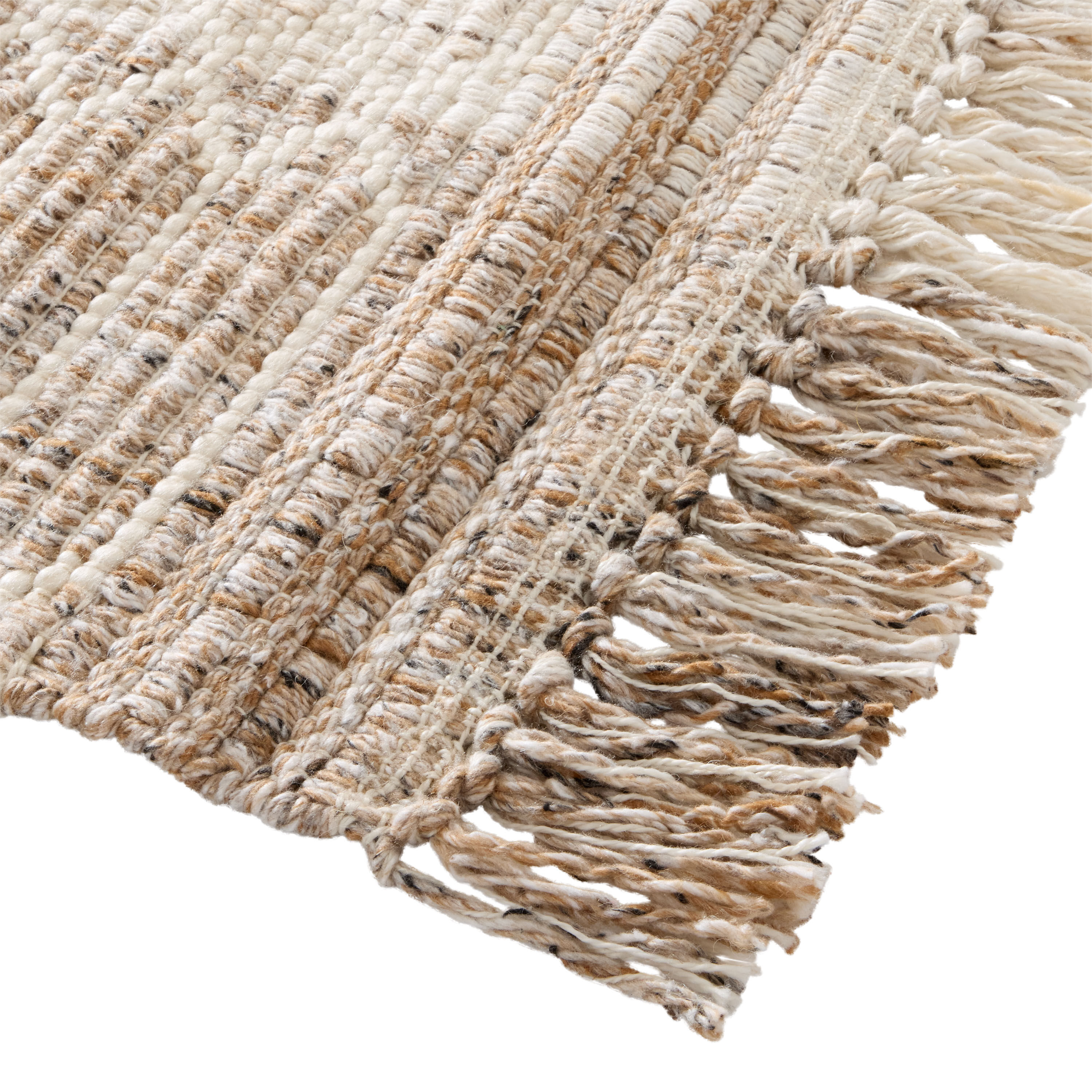 Inira Brown and Ivory Stripe Indoor Outdoor Rug image number 3