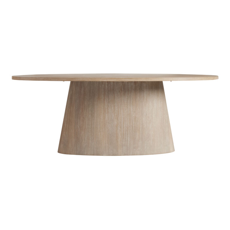 Lennon Oval Wood Pedestal Dining Table image number 3