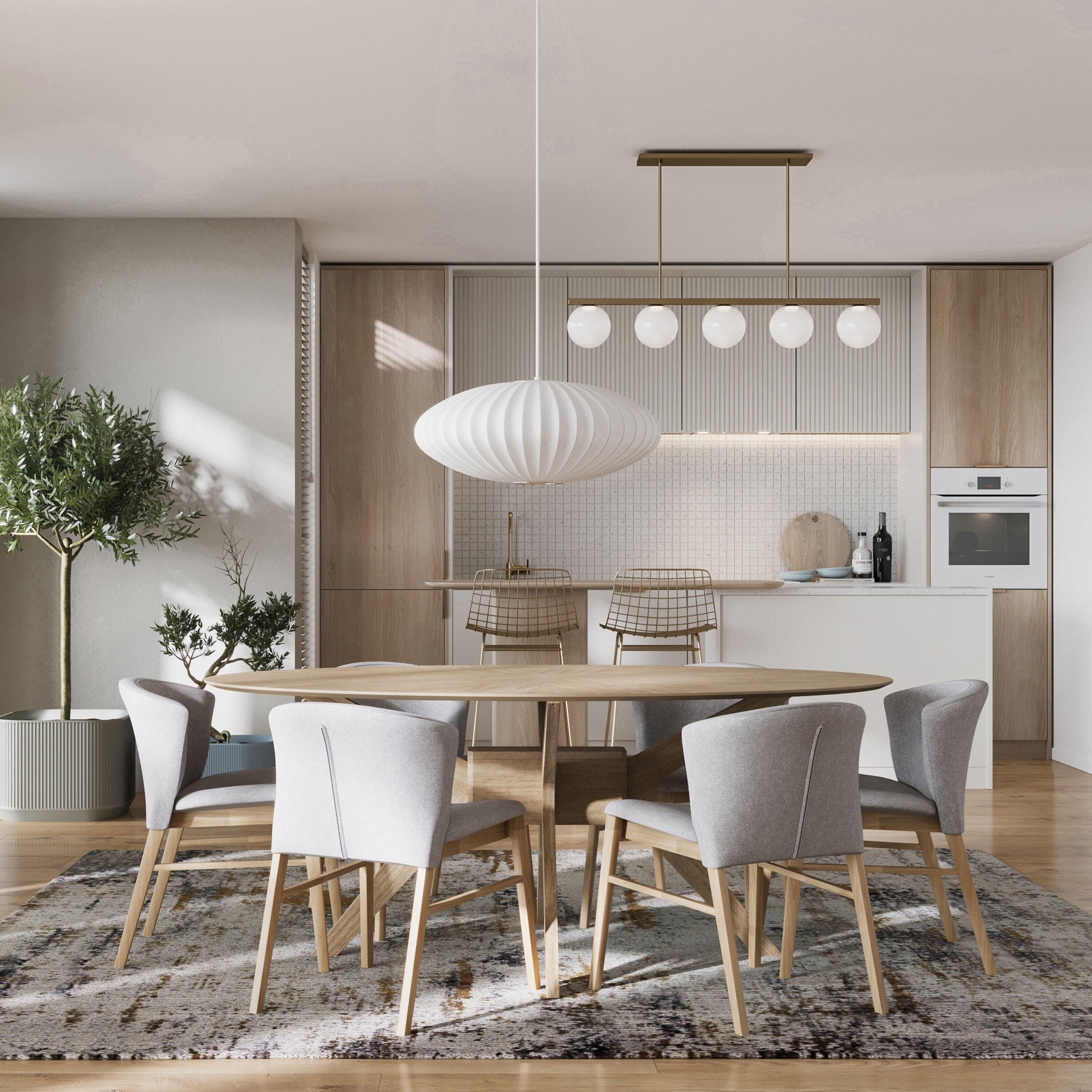 Curved back sales dining room chairs