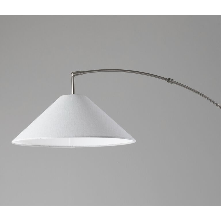 Braxton Metal Cone Shade Adjustable Arc Floor Lamp image number 2