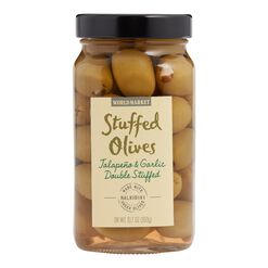 World Market® Jalapeno and Garlic Stuffed Halkidiki Olives