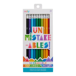 Ooly UnMistakeAbles Erasable Colored Pencils 12 Pack