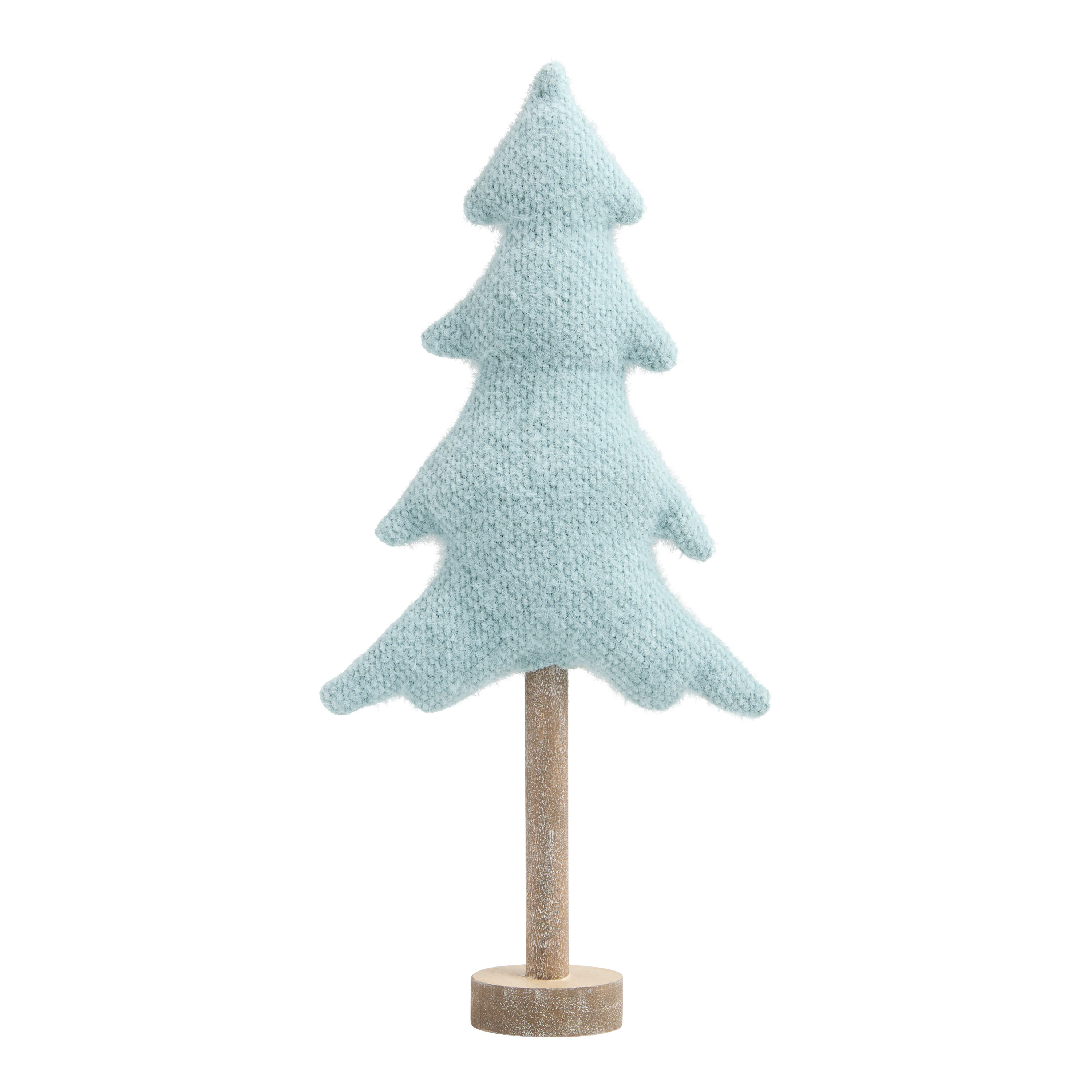 Fabric and Wood Tree Christmas Decor Collection image number 2