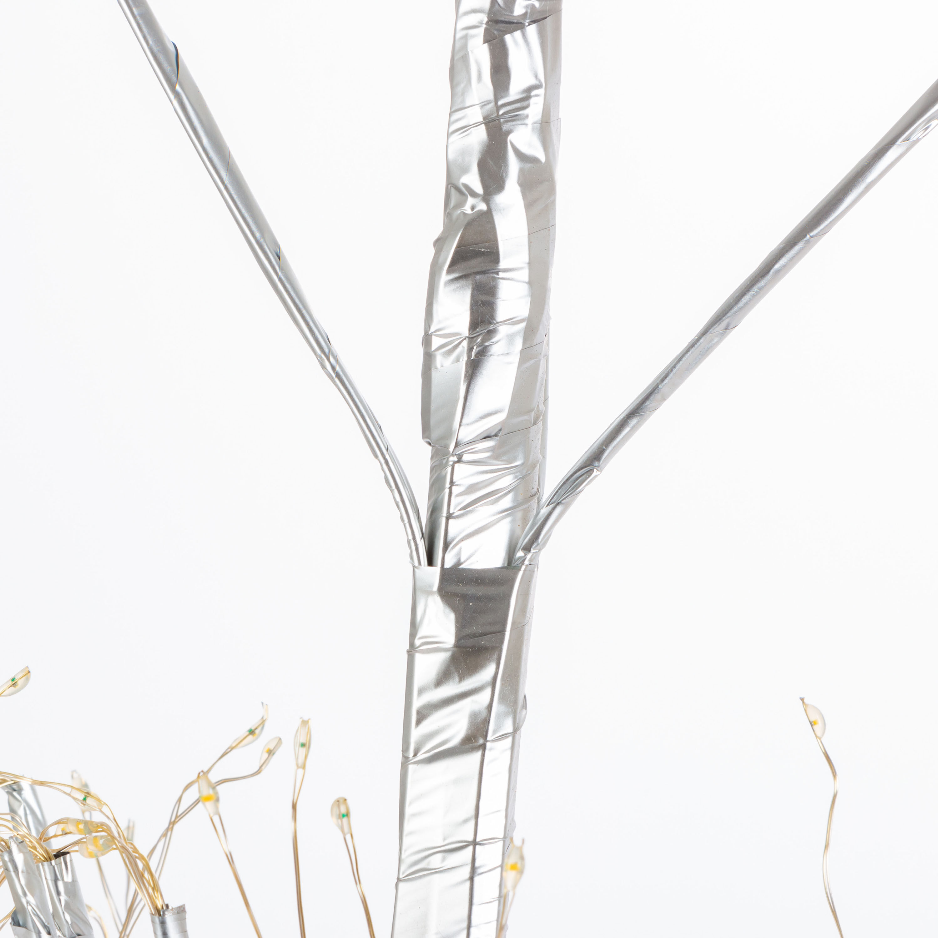 5 Foot Silver Pre Lit Micro LED Electric Artificial Tree image number 5