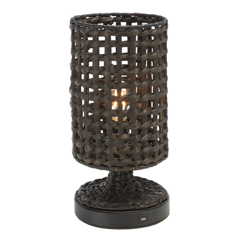 Gaia Water Hyacinth Accent Lamp with USB Port image number 3