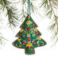 Beaded Wool Folkloric Tree Ornament image number 0