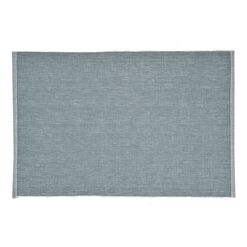 Distressed Teal Ribbed Placemats Set of 4