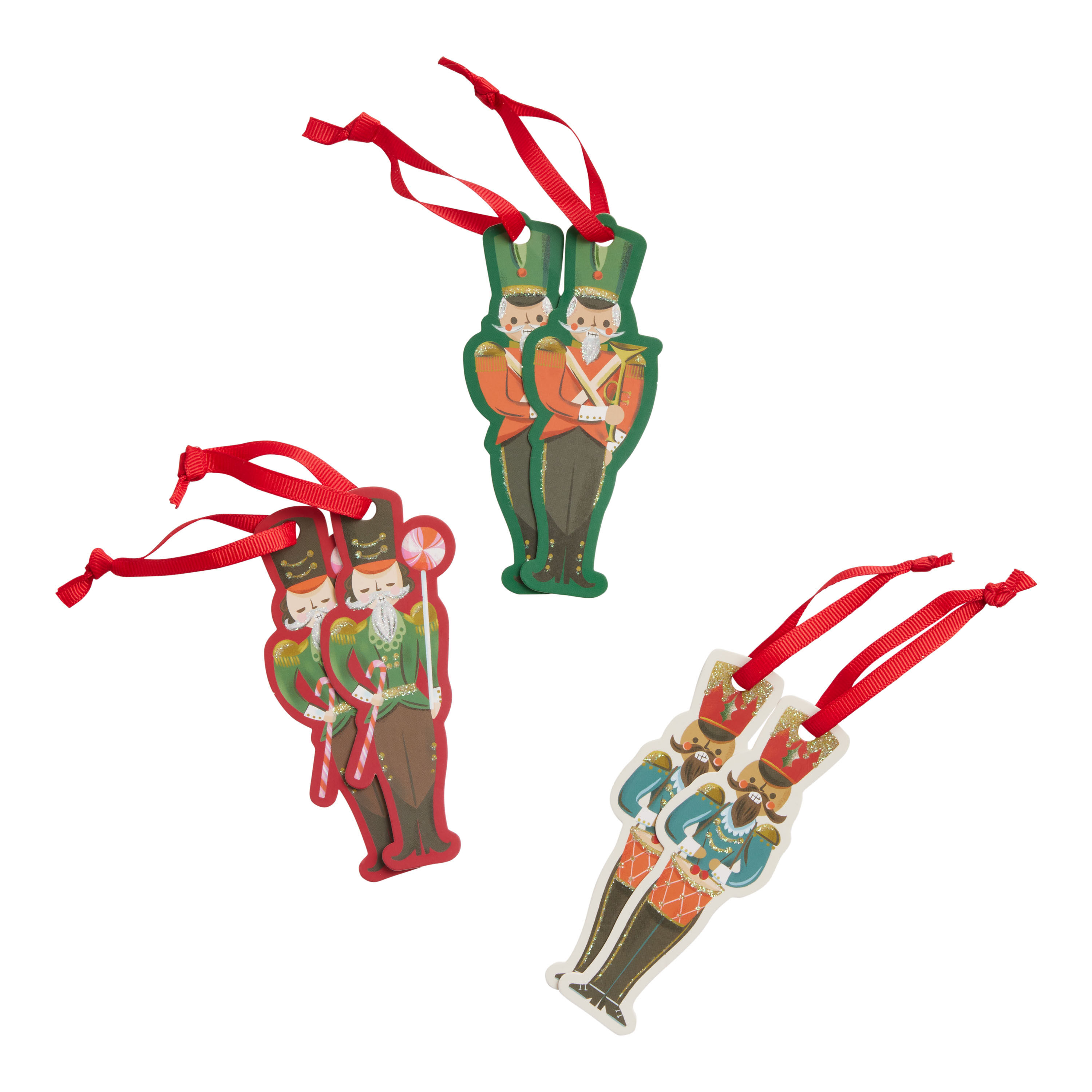 Nutcracker Die Cut Holiday Gift Tags 6 Pack image number 0