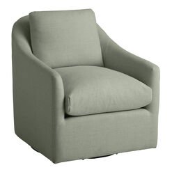 Delfina Slope Arm Upholstered Swivel Chair