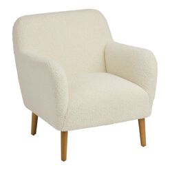 Freja Faux Sherpa Upholstered Armchair
