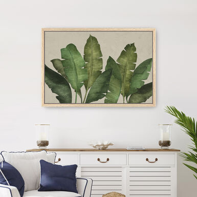 Banana Leaf by Diki Dorr Diep Framed Canvas Wall Art Banana Leaf by Diki Dorr Diep Framed Canvas Wall Art