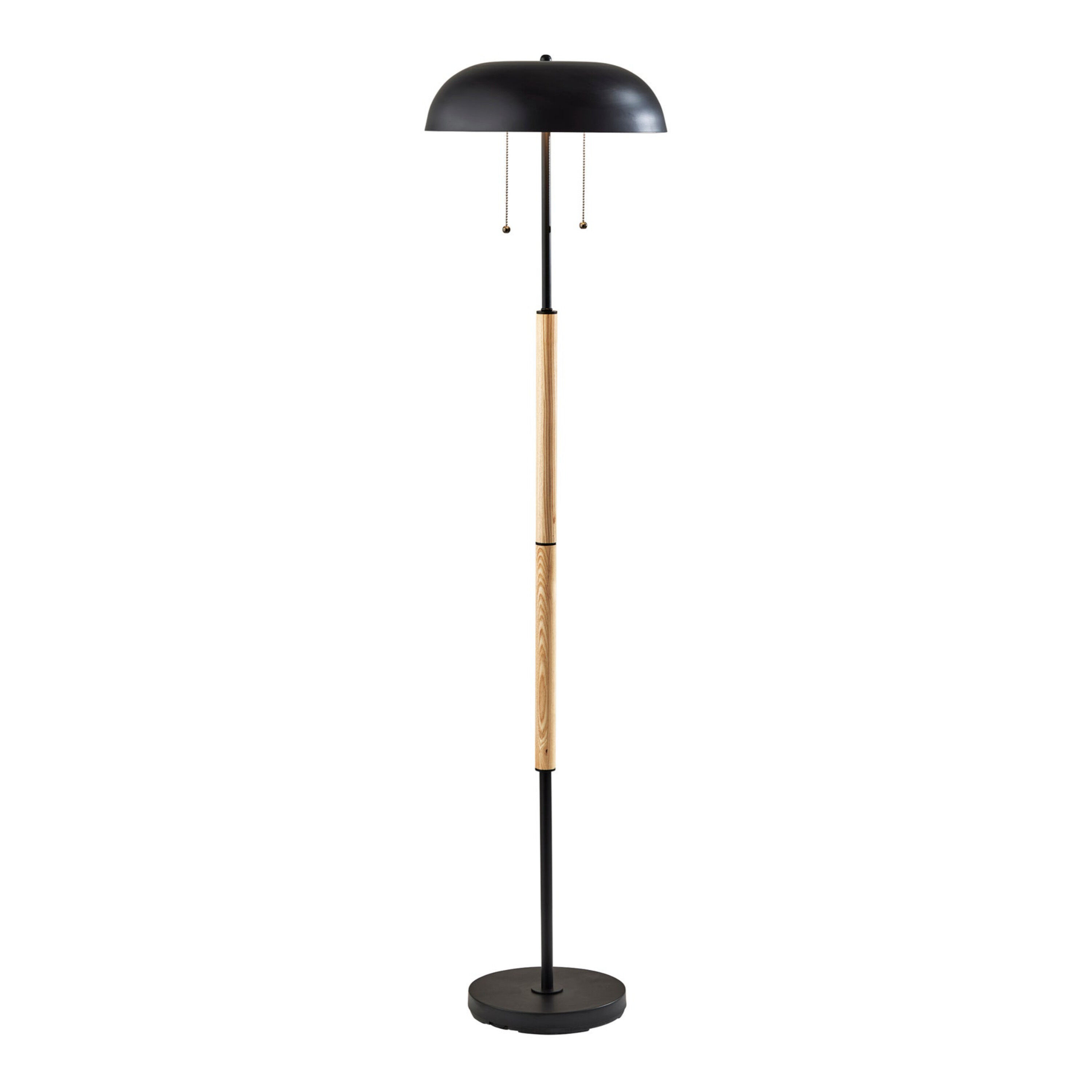Wood and metal floor lamp new arrivals