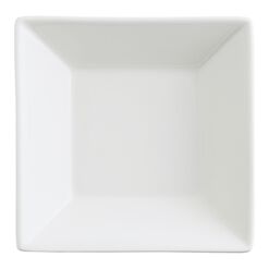 Mini Square White Porcelain Tasting Plate Set Of 4