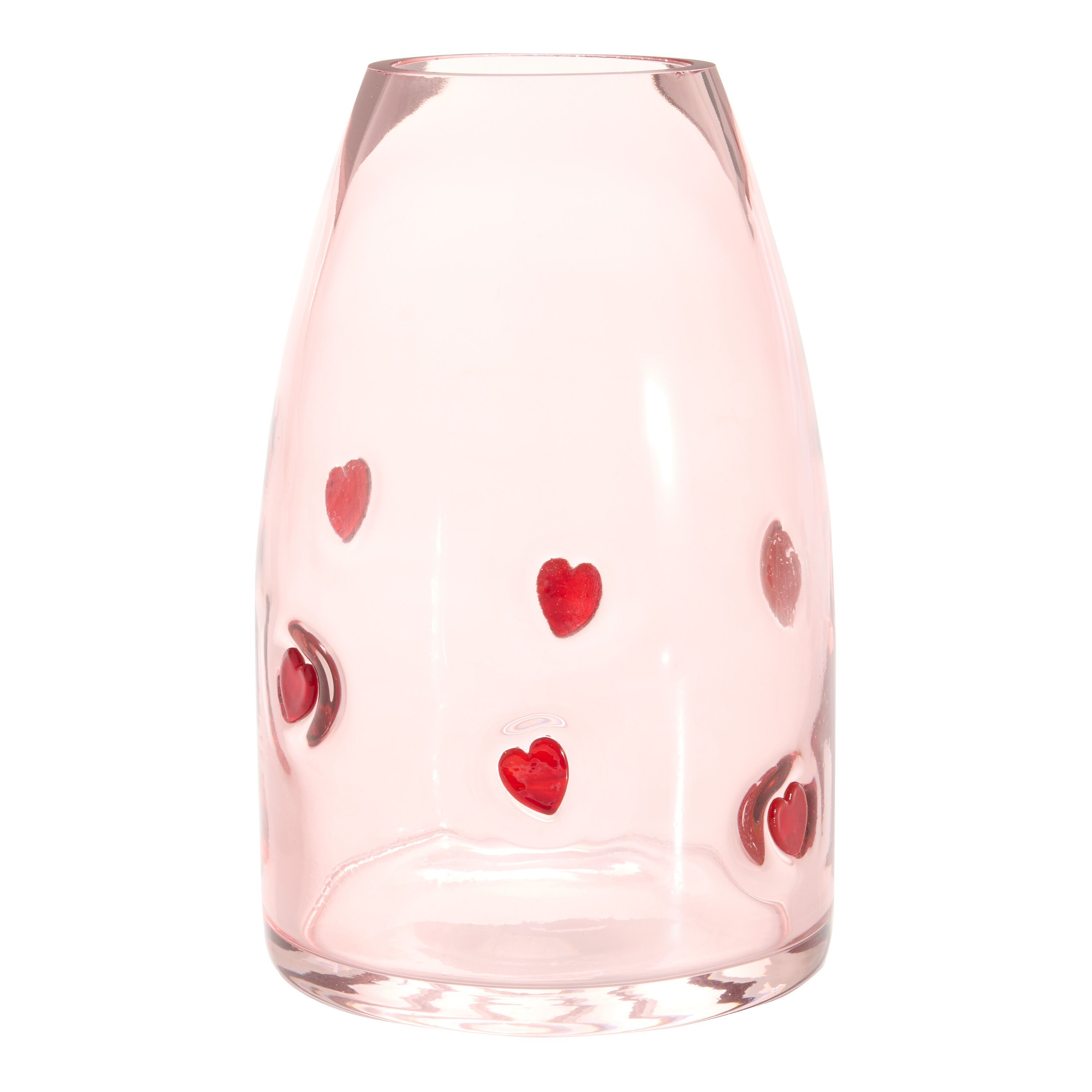 Charm Pink Heart Inlay Vase
