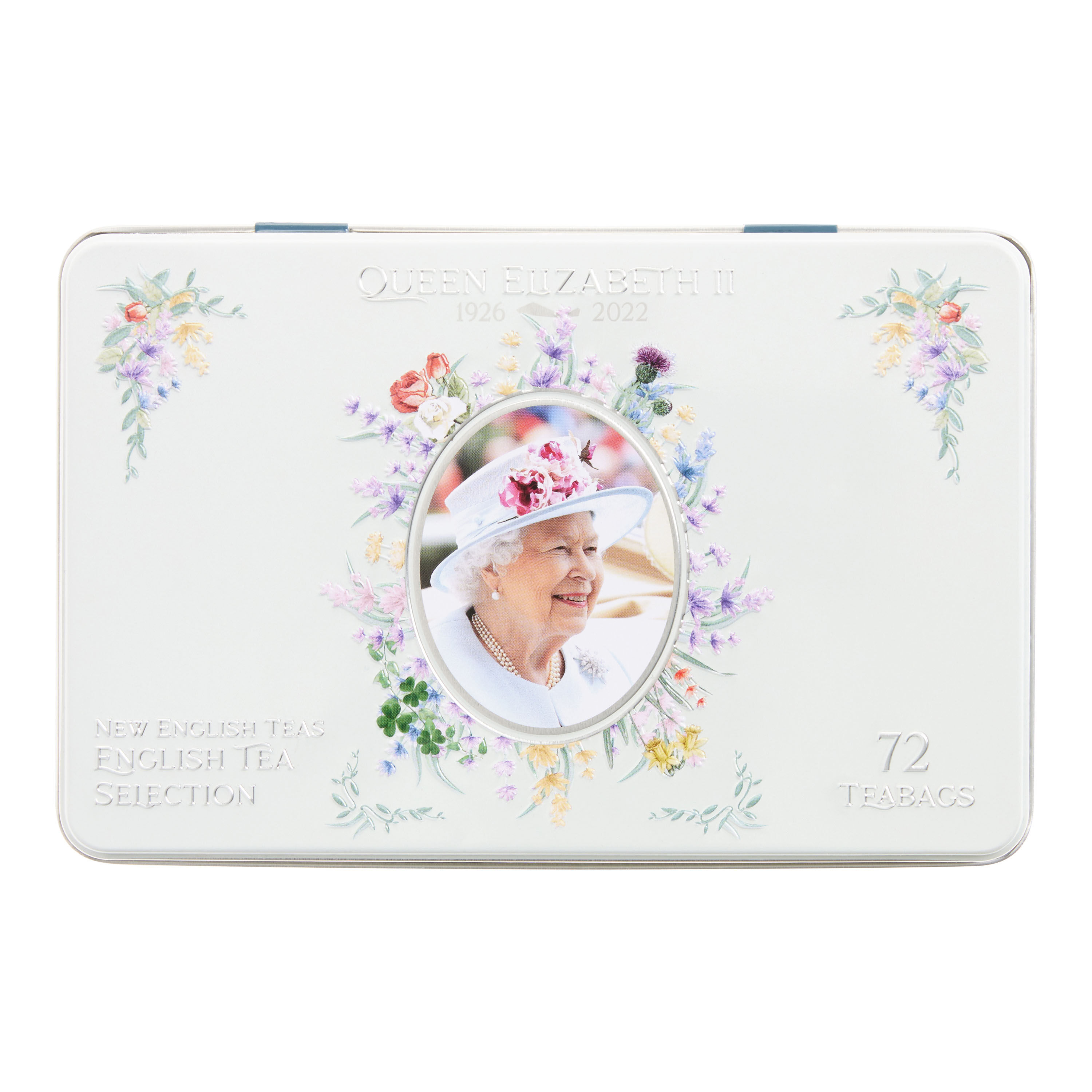 New English Teas Queen Elizabeth Jubilee Tea Tin 72 Count image number 0