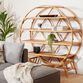 Nylah Round Sienna Rattan Bookshelf image number 1