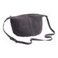 Dark Gray Suede Hobo Crossbody Bag image number 0