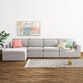 Emmett Gray Modular Sectional Corner Chair image number 1