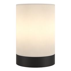 Lina Metal And Linen Cylinder Accent Lamp