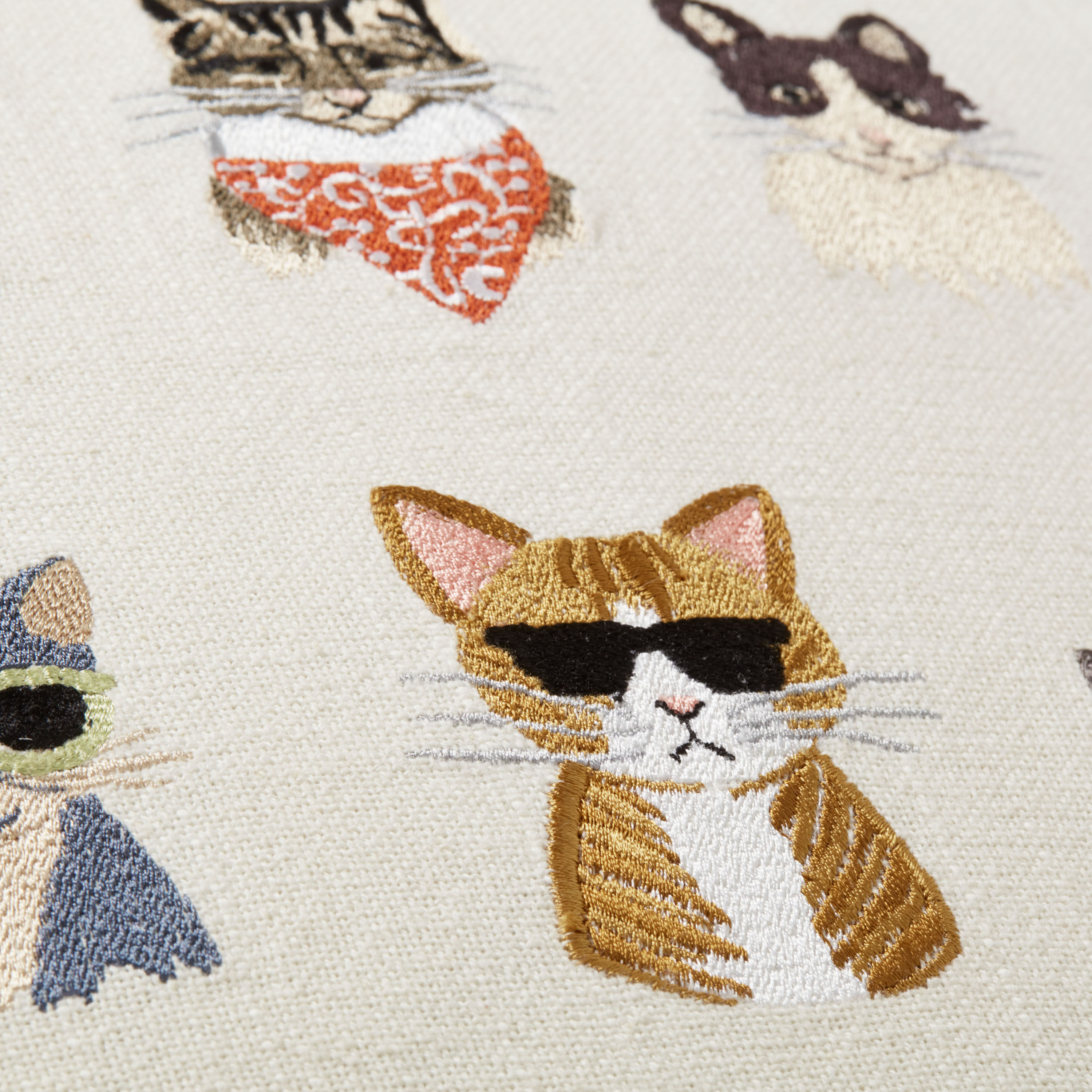Rifle Paper Co. Ivory Cats Throw Pillow by World Market
