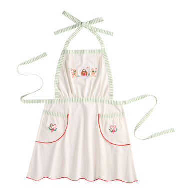 Gingerbread Stripe Embroidered Kitchen Linen Collection Gingerbread Stripe Embroidered Kitchen Linen Collection