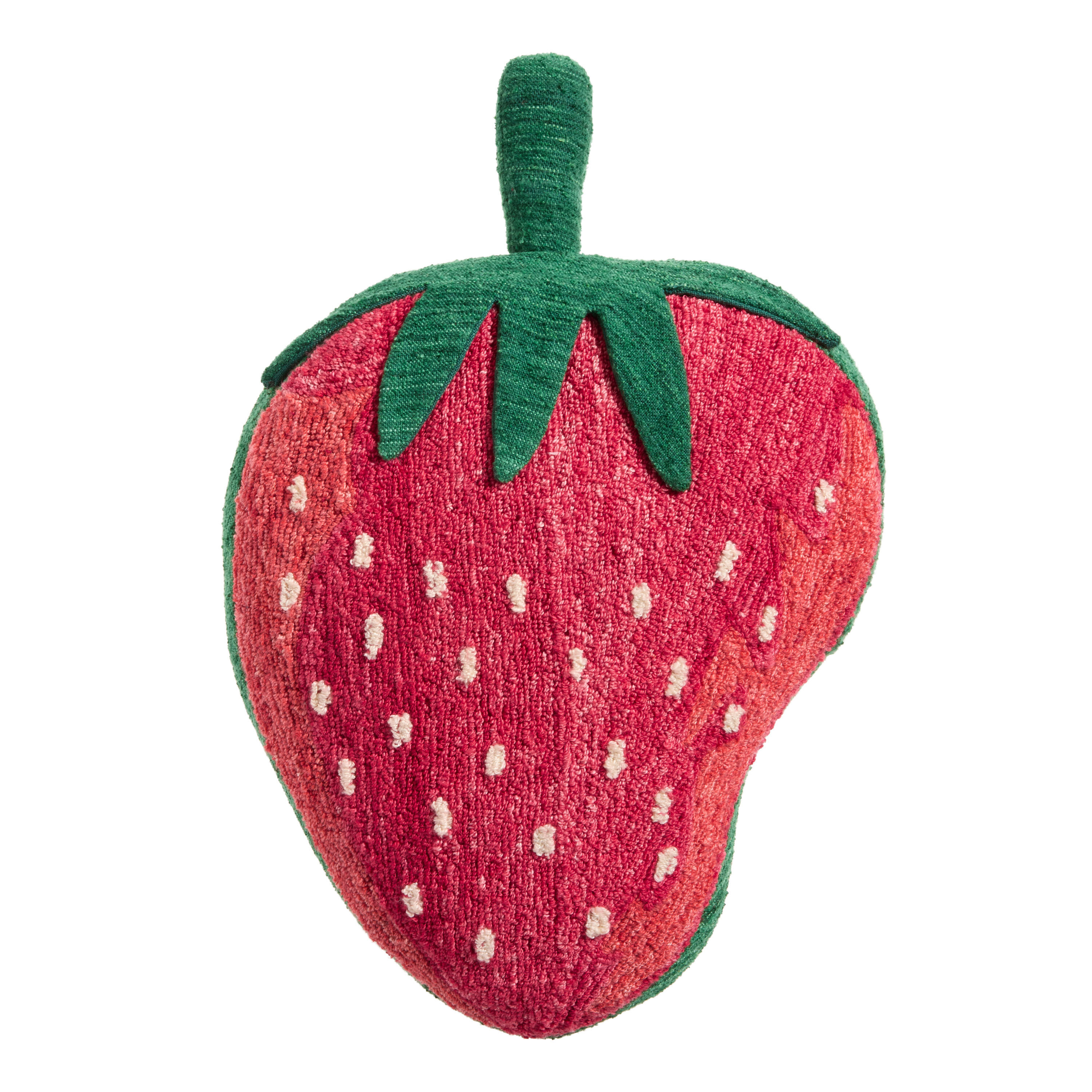 Red Strawberry Shaped Indoor Outdoor Floor Cushion image number 0