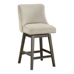 Maryon Upholstered Swivel Counter Stool
