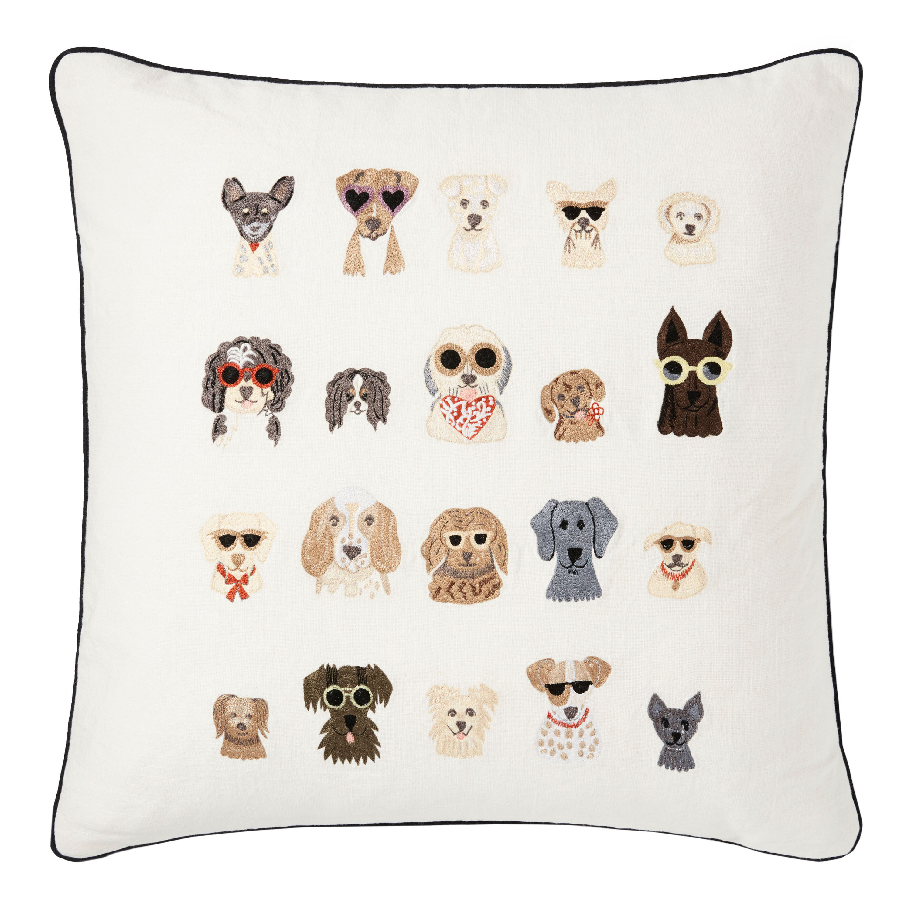 Throw pillows with dogs on them clearance