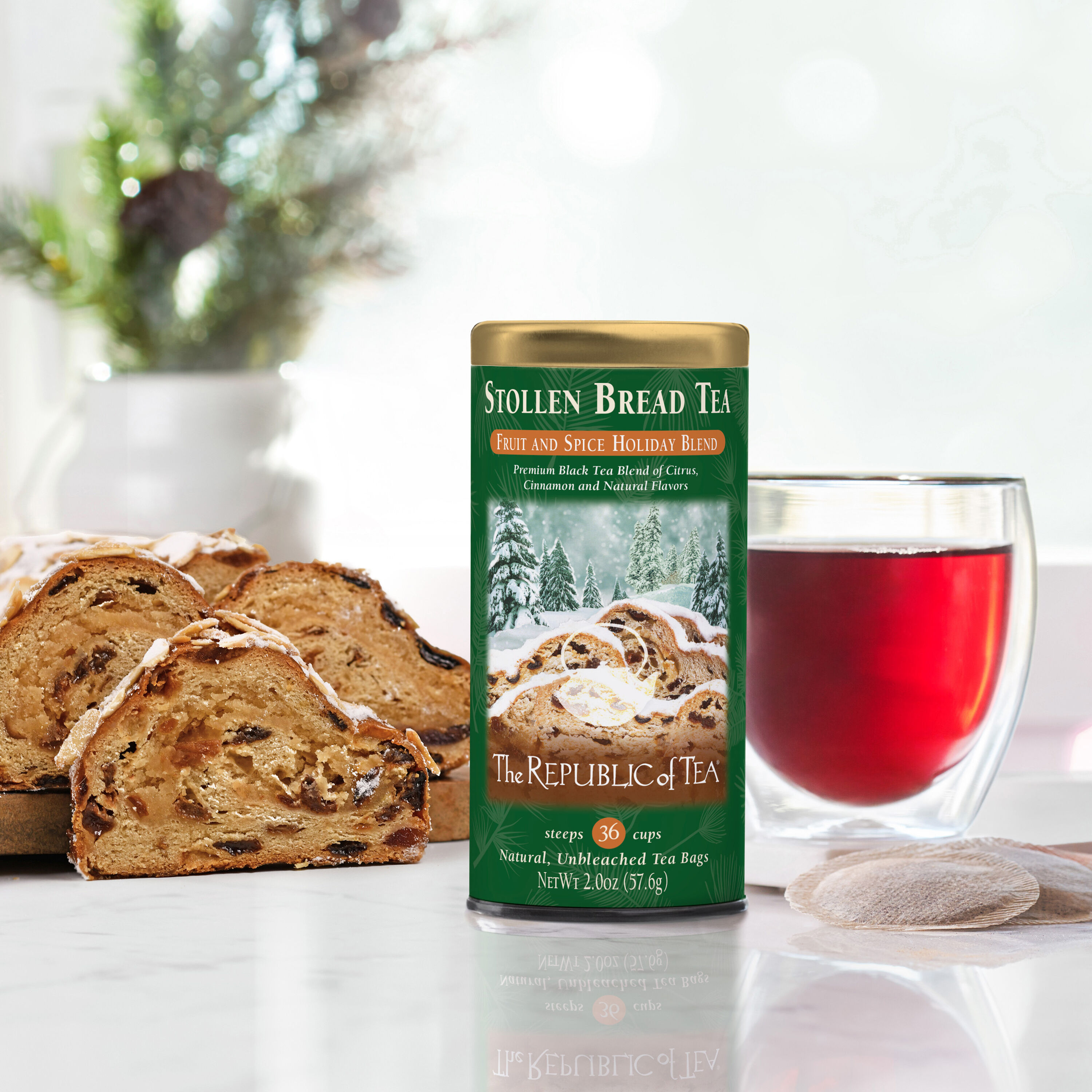 The Republic of Tea Stollen Bread Tea 36 Count image number 1